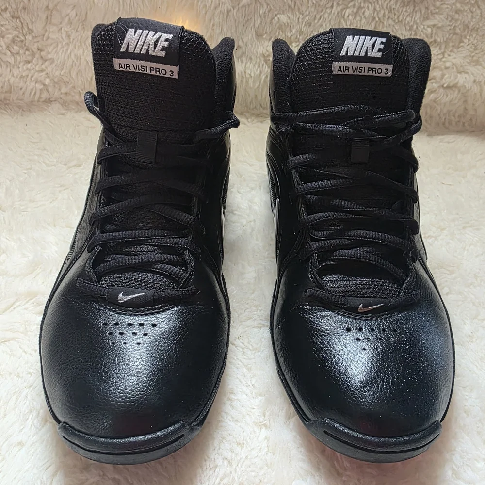 Nike Air Visi Pro 3 Basketball Shoes - Black/White - Size 8.5 - Picture 5 of 11